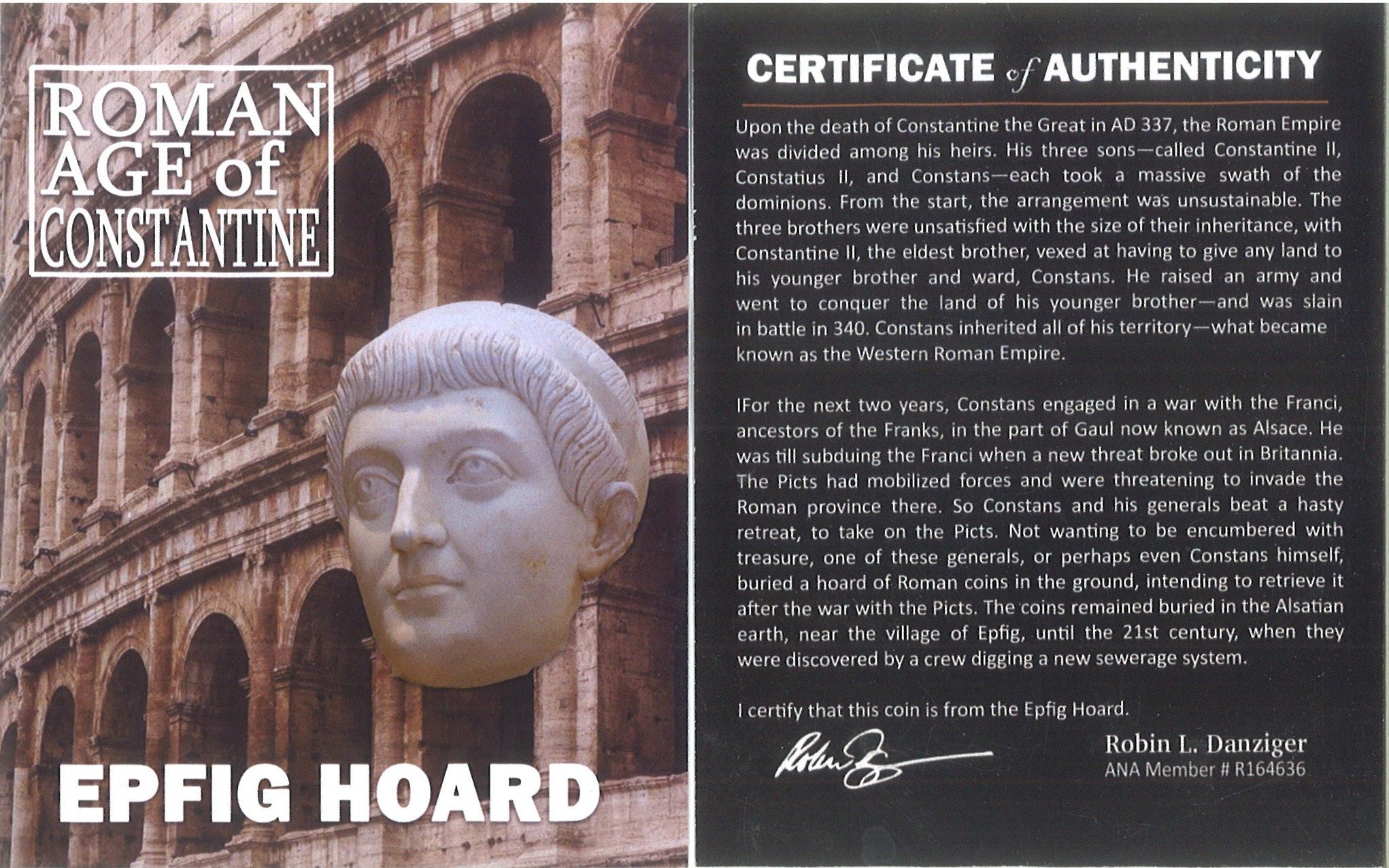 Roman bronze of Flavia Maximiana Theodora, Epfig NGC