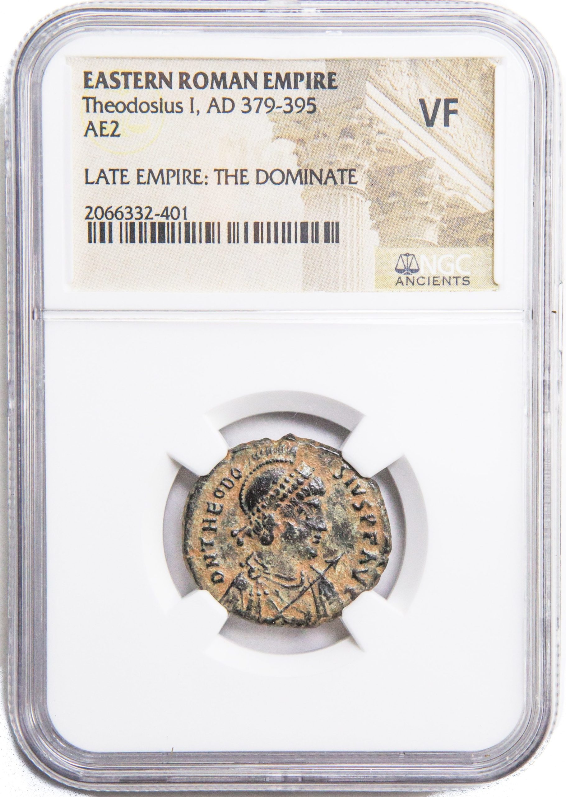 Roman AE of Theodosius I (AD379-395) NGC