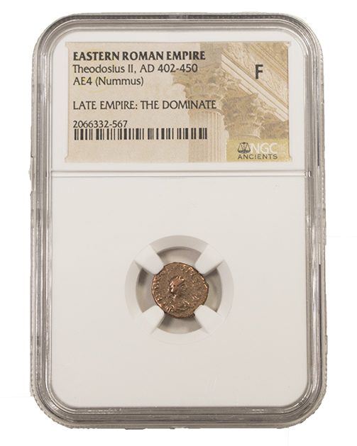 Roman AE of Theodosius II (AD402-450) NGC