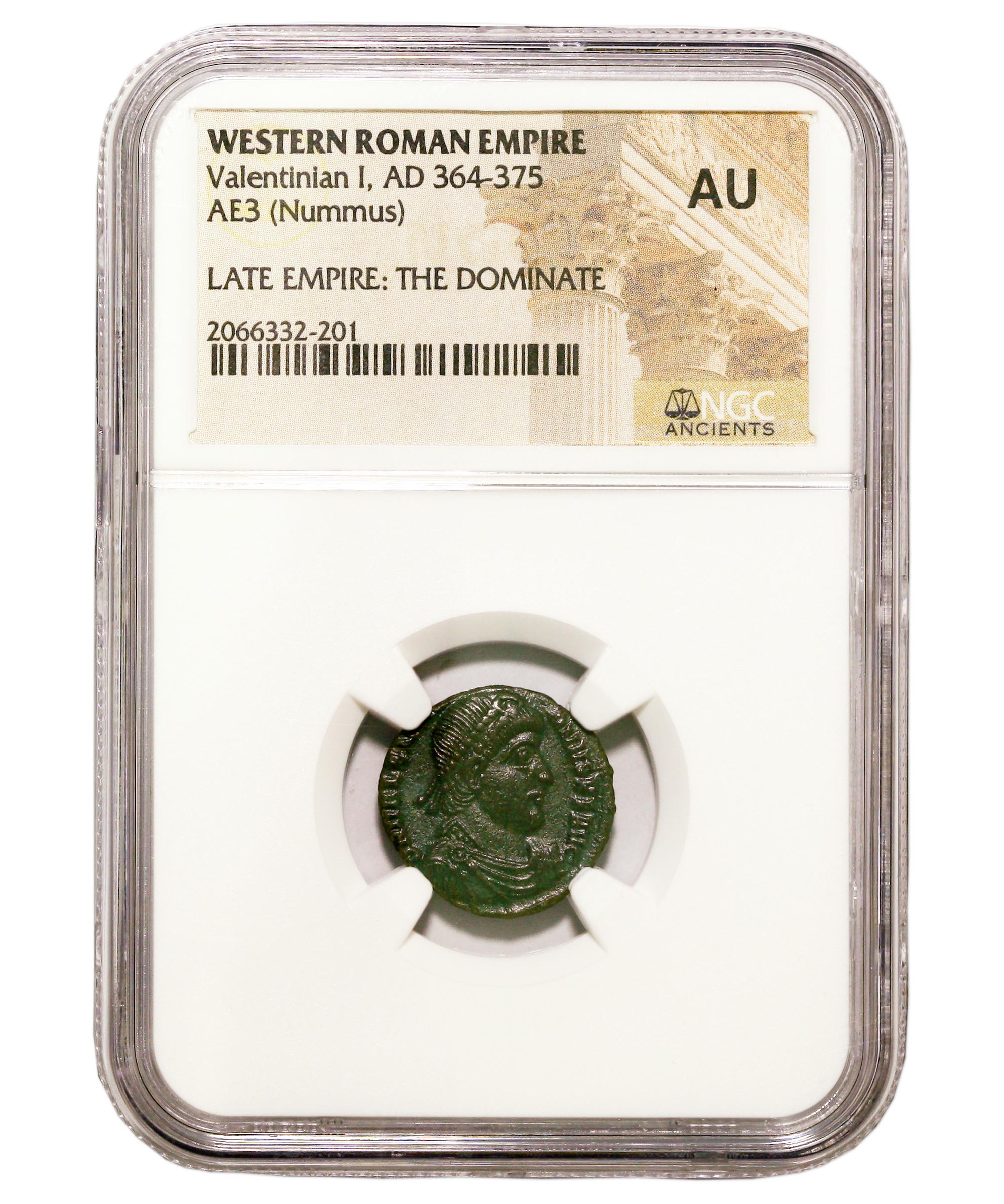 Roman AE of Valentinian I (AD364-375) NGC