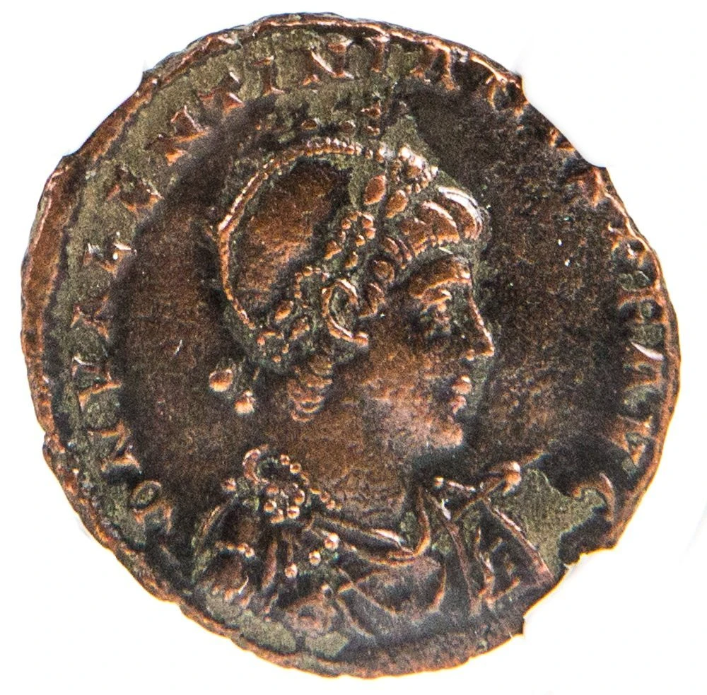 Roman AE2 of Valentinian II (AD375-392) NGC