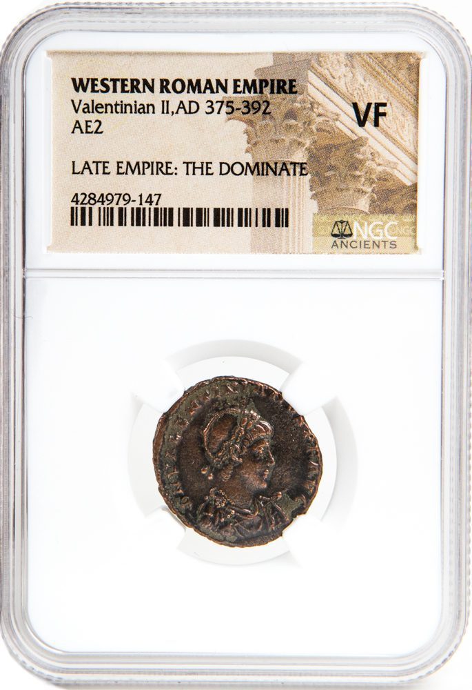 Roman AE2 of Valentinian II (AD375-392) NGC