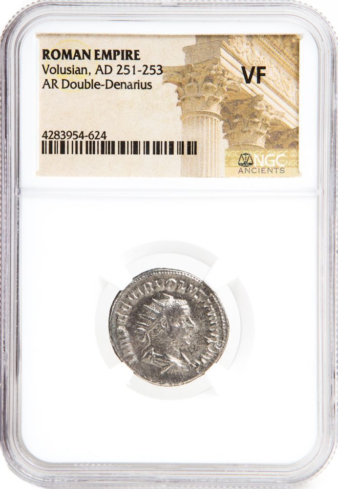Volusian Antoninianus NGC Certified Slab(VF)