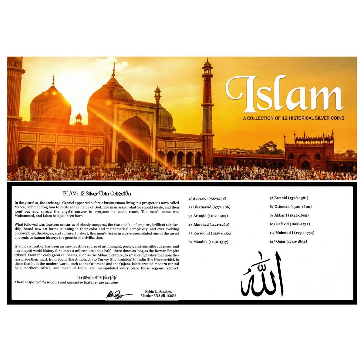 Islam: 12 Silver Coin Collection