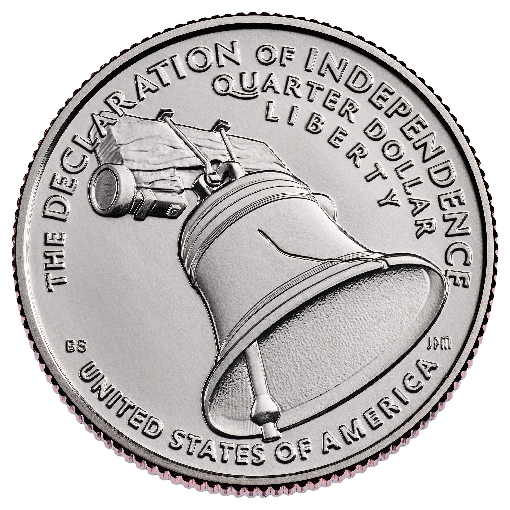 Declaration of Independence Quarter Reverse