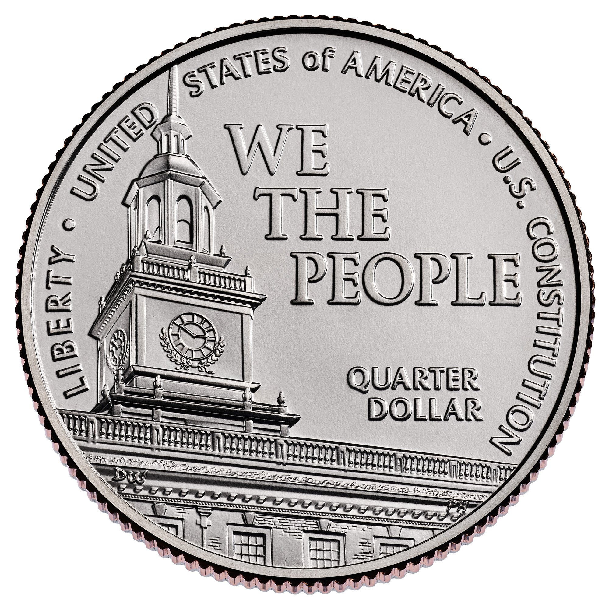 U.S. Constitution Quarter Reverse
