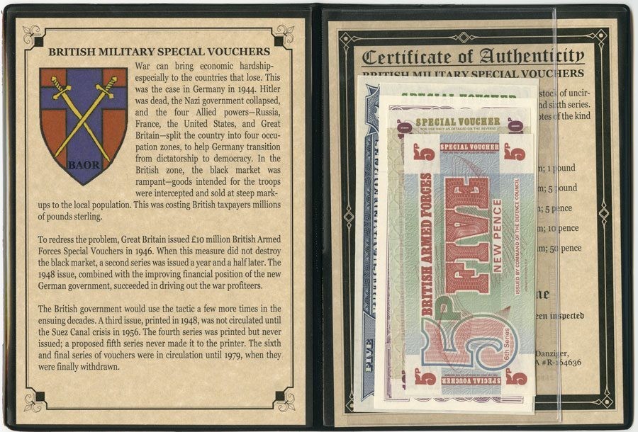 British Military Notes Album