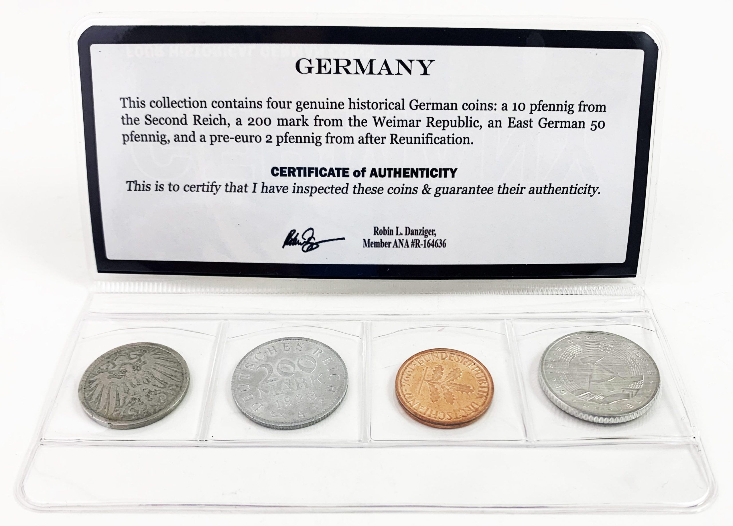 Germany: Four Historical German Coins - detail
