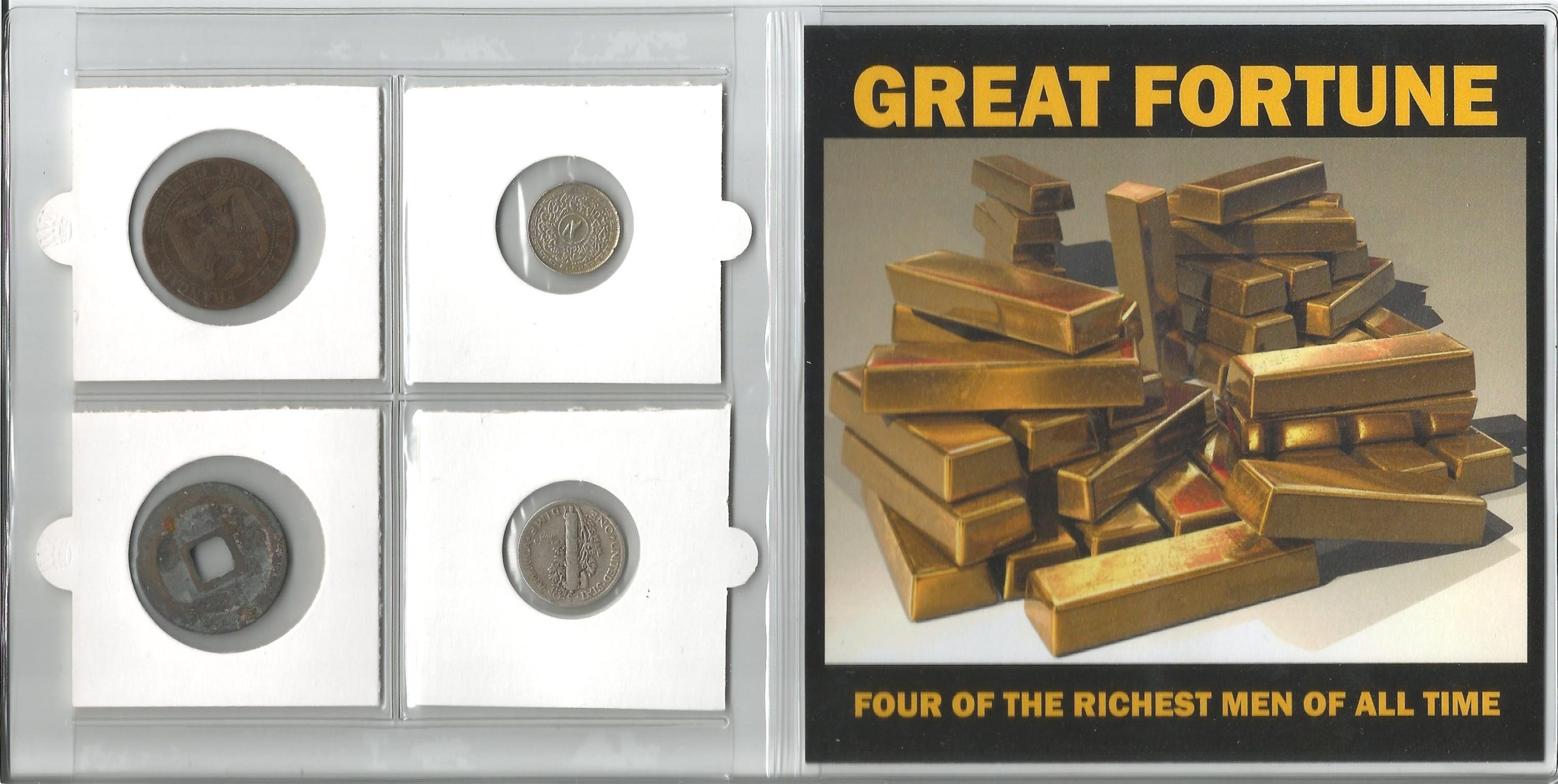 Great Fortune: Four of the Richest Men of All Time Four Coin - detail