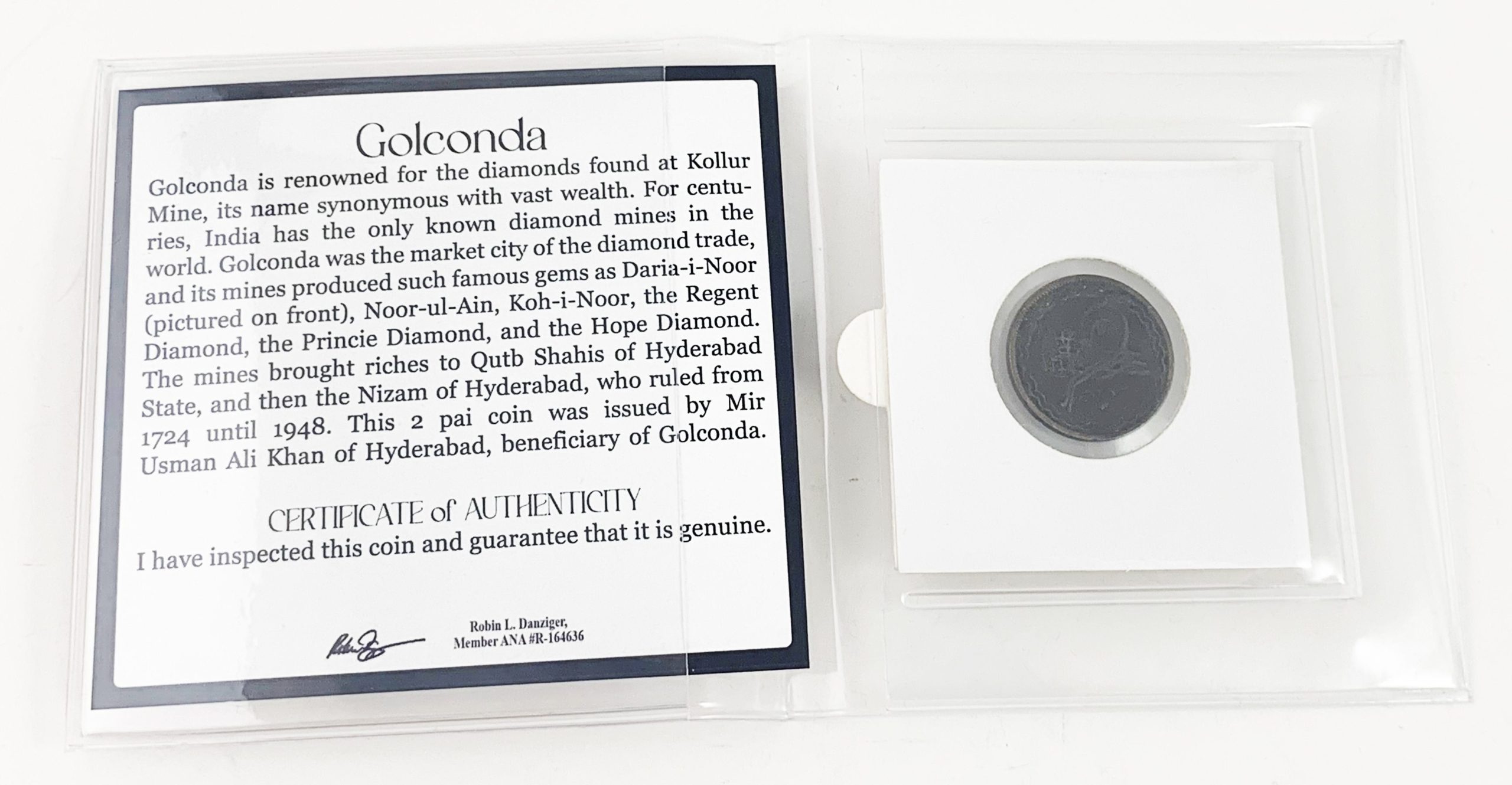 Golconda: Coin of Hyderabad, Land of the Diamonds - detail