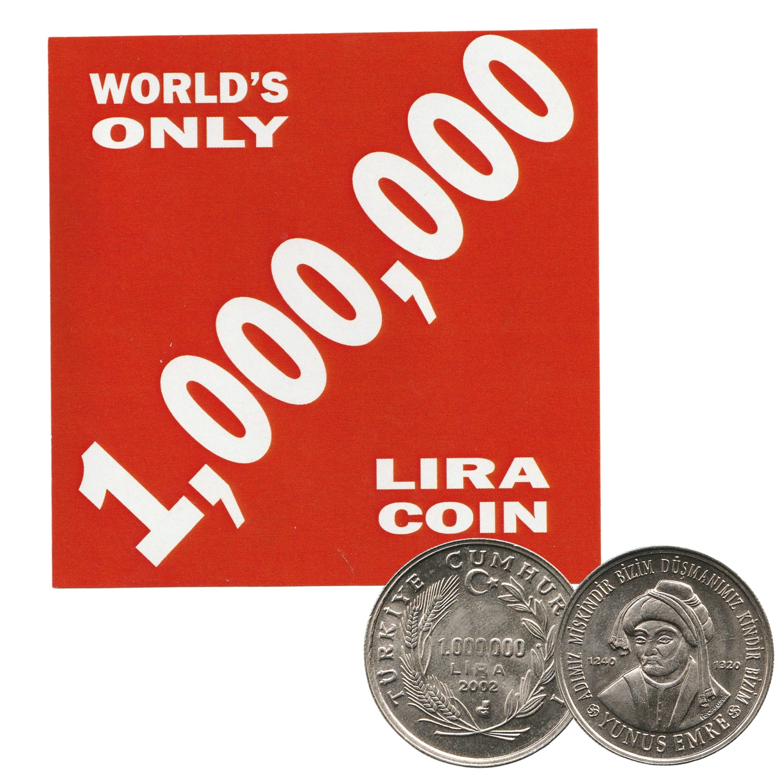 World's Only 1,000,000 Lira Coin - front