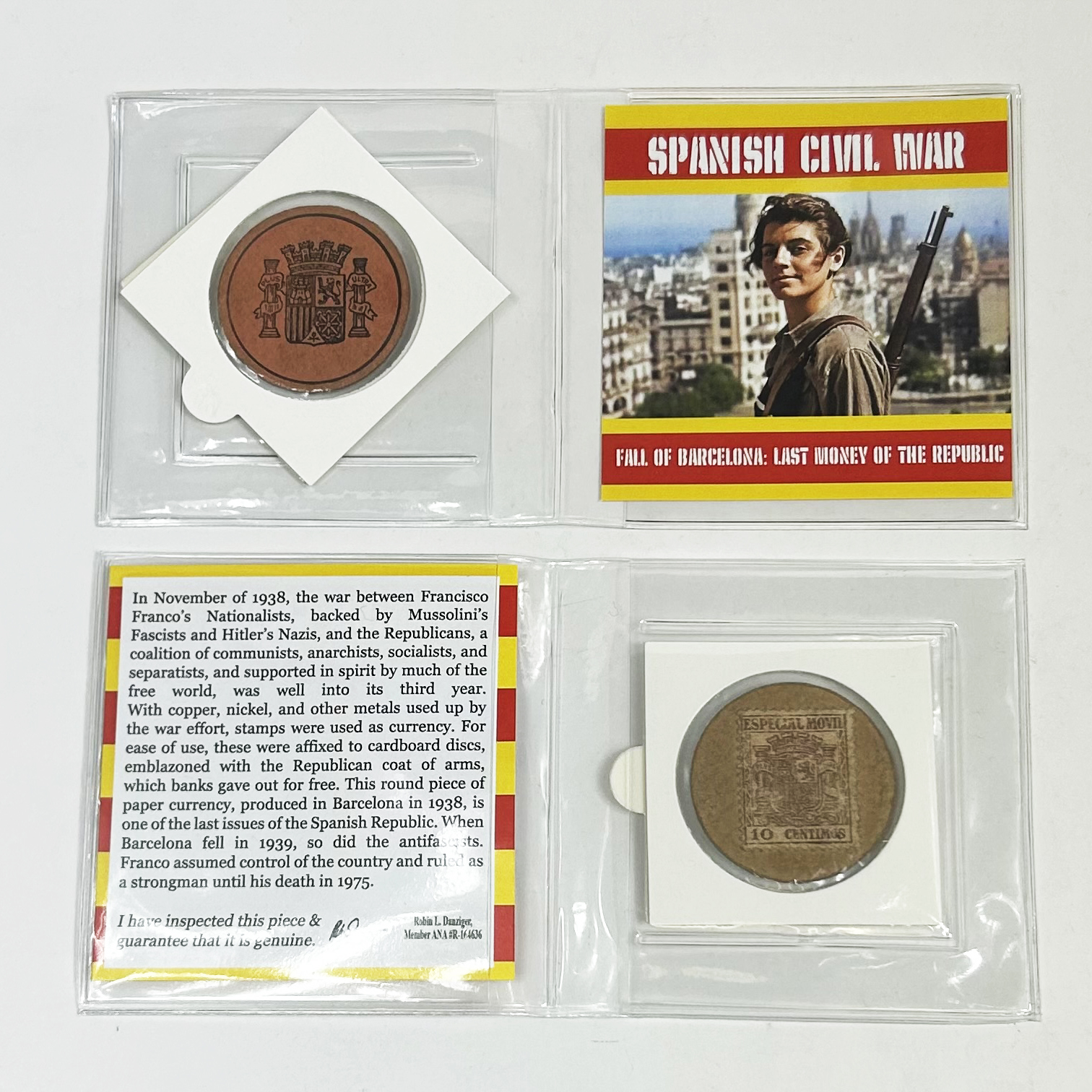 Spanish Civil War: Fall of Barcelona: Last Money of the Republic - front