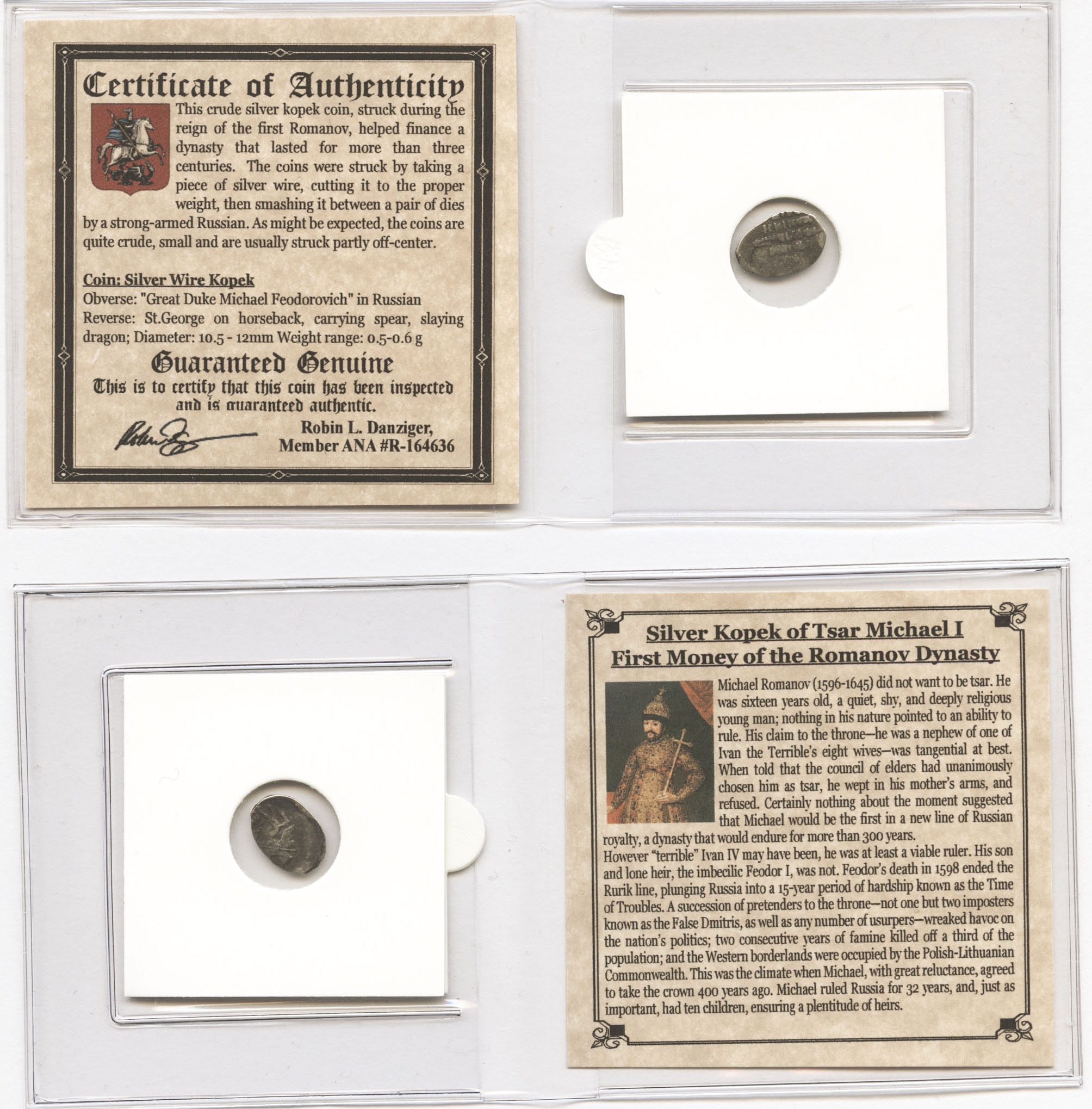 Tsar Michael I Romanov Dynasty (Mini Album)(C) - reverse