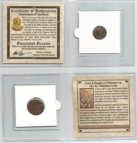 St. Valentine Bronze Coin of Claudius II (Mini Album)(C) - reverse
