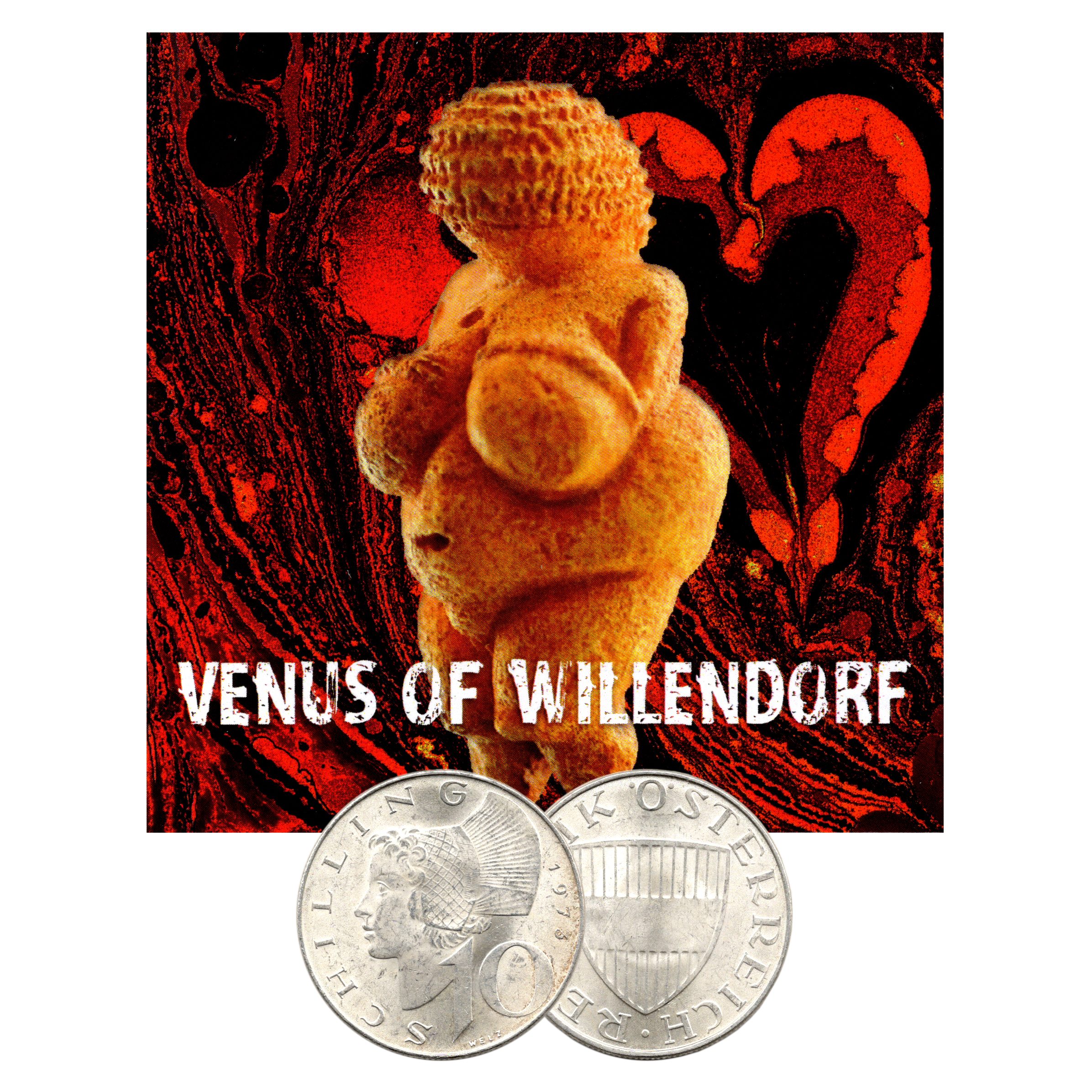 Venus of Willendorf: SIlver Coin - front