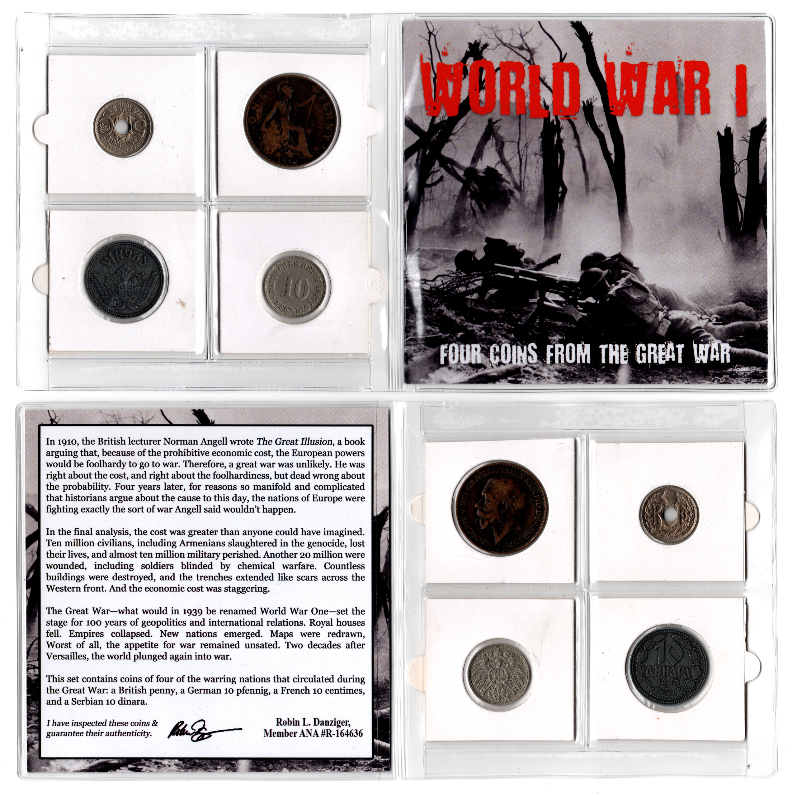 The First World War: Four Coins - reverse