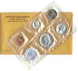 その他 us mint set 1964 Lot Of 4 US MINT COIN SET 1964-P 90% SILVER Double Struck Gem