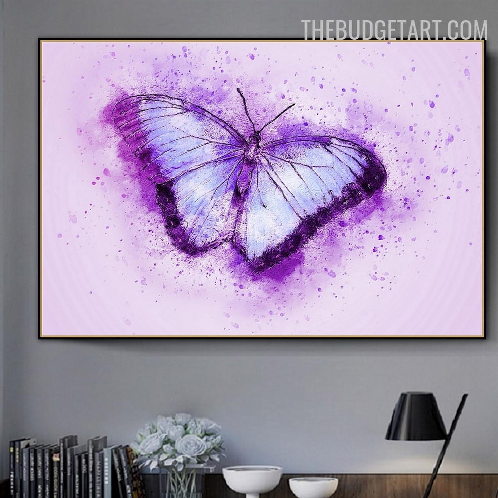 Butterfly 100%Handmade Abstract Animal Painting On Canvas Painting for Room Wall Getup