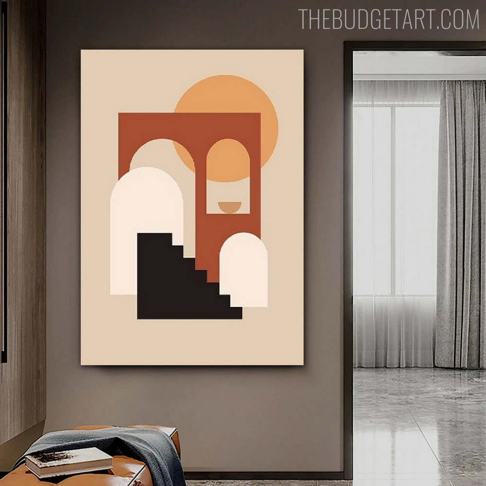 Ladder Abstract Scandinavian Modern Painting Picture Canvas Print for Room Wall Garniture