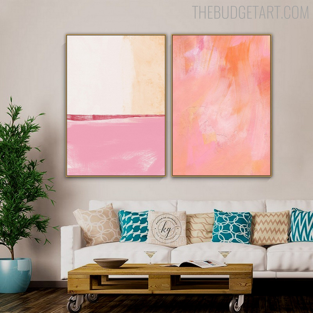 Blurs Flaw Abstract Contemporary Modern Painting Picture Canvas Print for Room Wall Arrangement