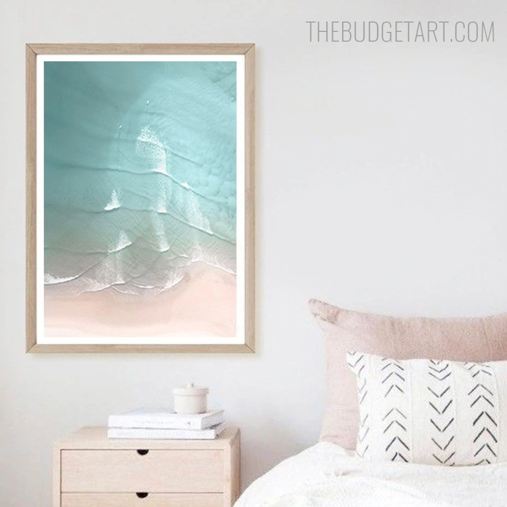 Sea Scenery Abstract Naturescape Modern Painting Picture Canvas Print for Room Wall Décor