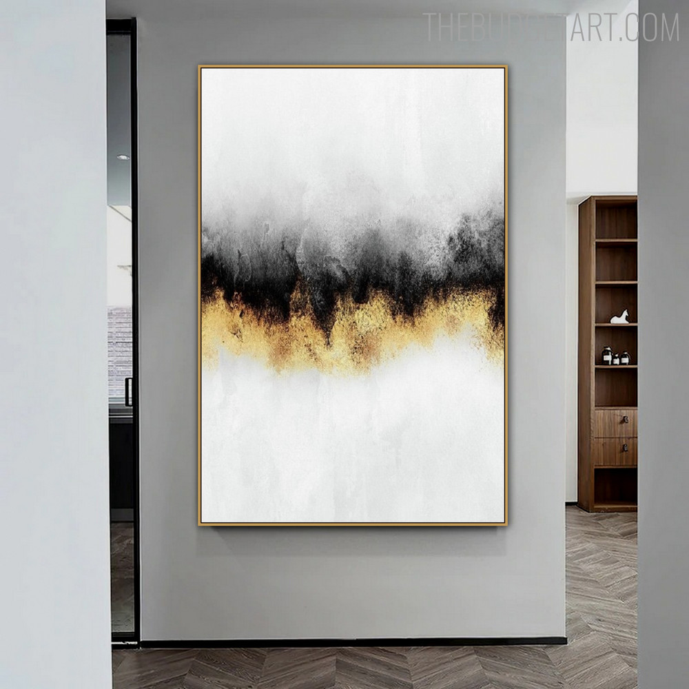 Firmament Abstract Contemporary Vintage Painting Picture Canvas Print for Room Wall Outfit