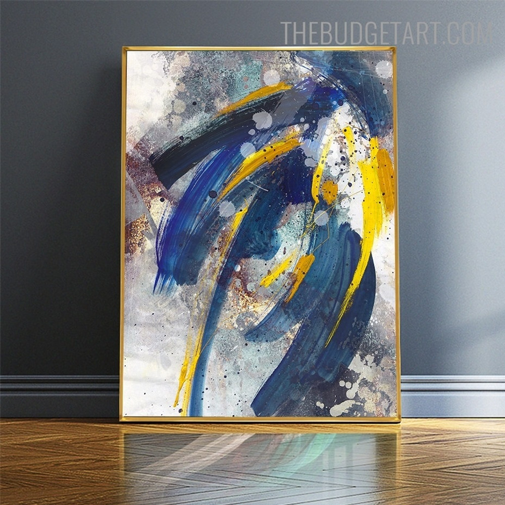 Smudges Abstract Modern Painting Image Canvas Print for Room Wall Decor