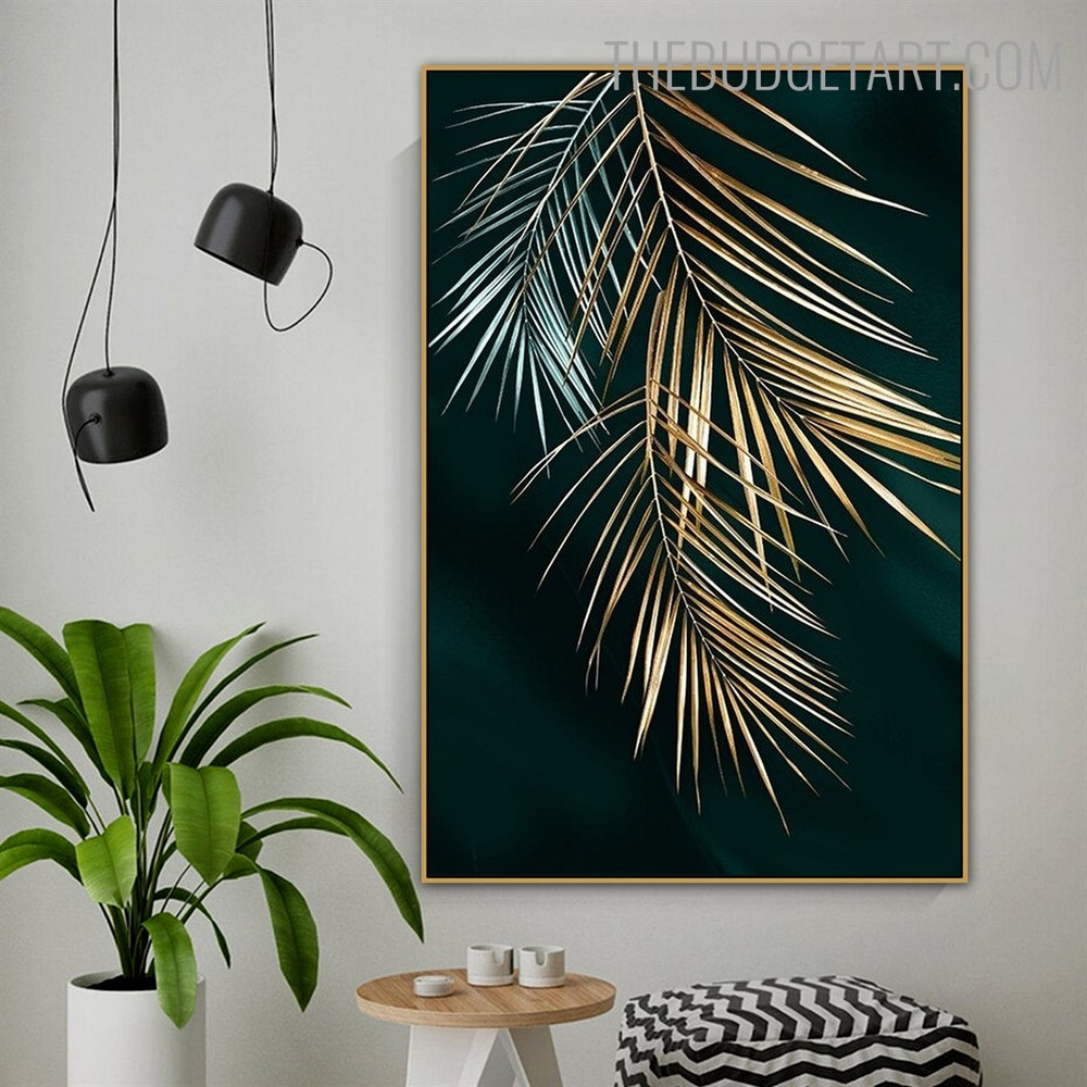 Areca Palm Abstract Nordic Portrayal Pic Canvas Print for Room Wall Onlay