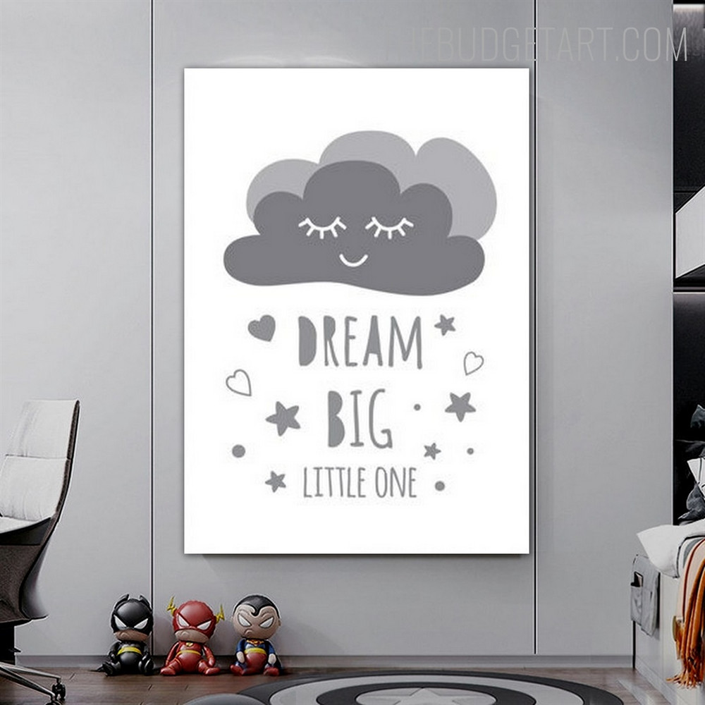 Cloud Naturescape Modern Painting Pic Canvas Print for Room Wall Finery