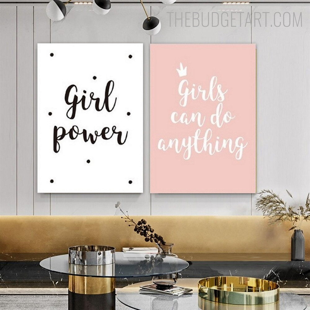 Anything Typography Quotes Modern Painting Image Canvas Print for Room Wall Outfit