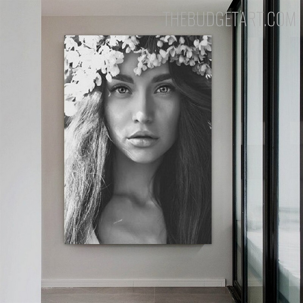 Daughter Figure Contemporary Painting Pic Canvas Print for Room Wall Embellishment