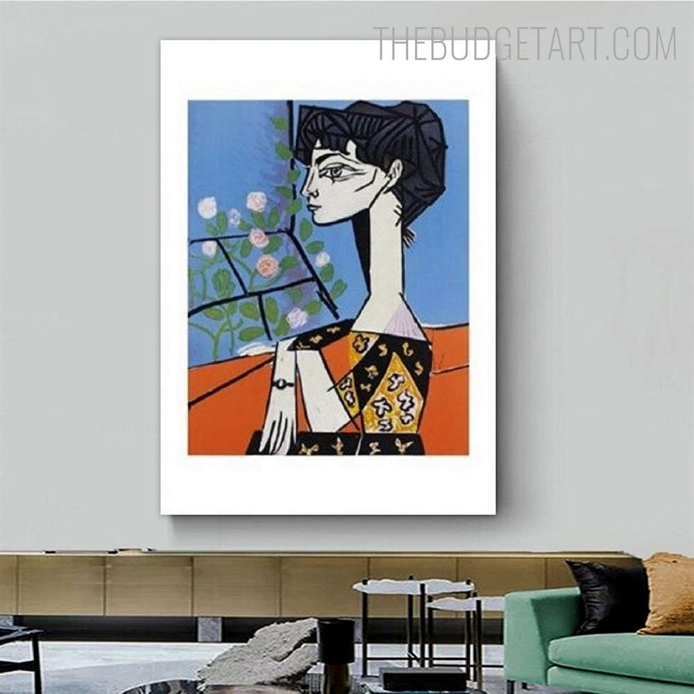 Jacqueline Abstract Fashion Contemporary Painting Picture Canvas Print for Room Wall Arrangement