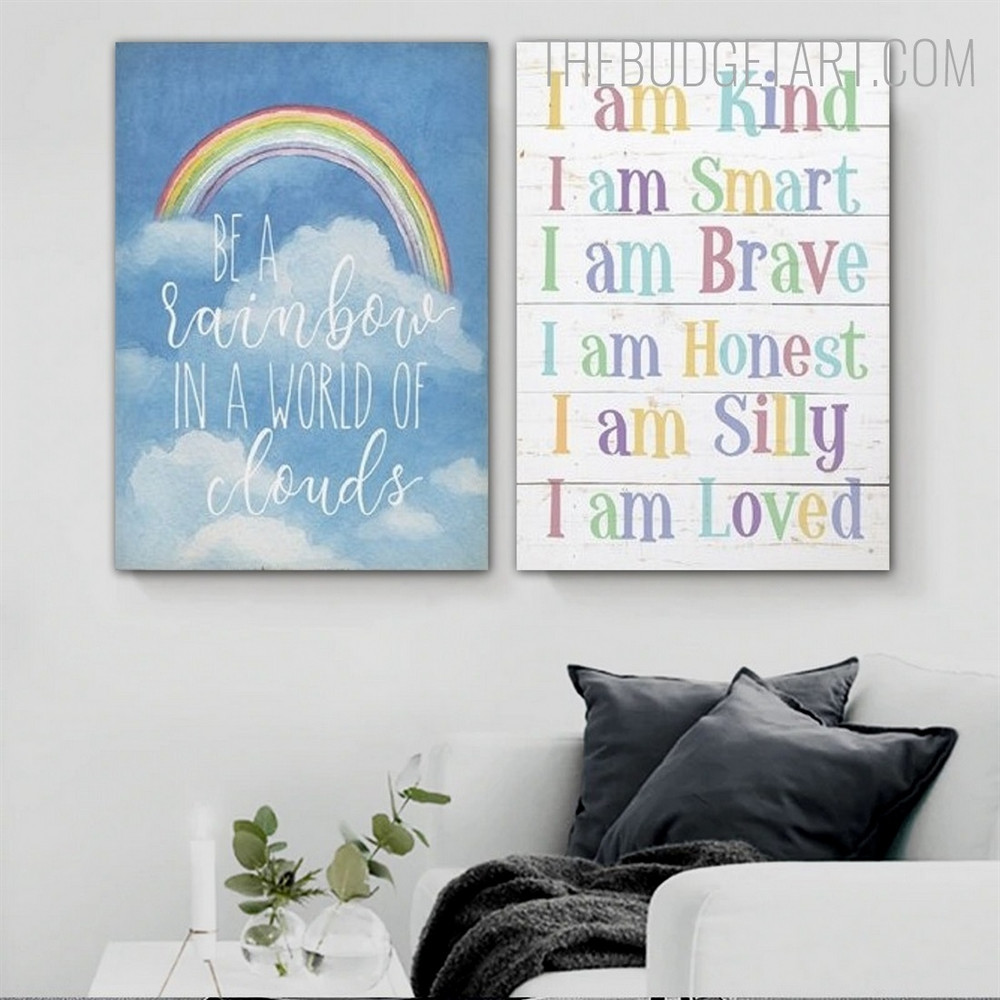Smart Inspirational Quotes Contemporary Painting Picture Canvas Print for Room Wall Embellishment