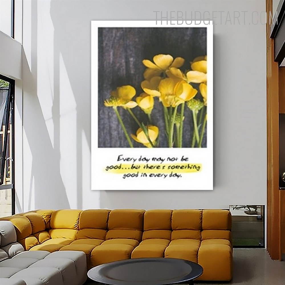 Iris Bloom Nordic Floral Contemporary Painting Picture Canvas Print for Room Wall Getup