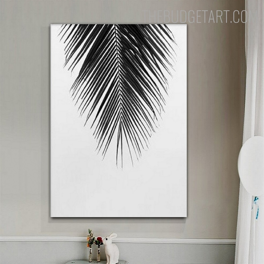 Palm Tree Leaf Nordic Floral Contemporary Painting Picture Canvas Print for Room Wall Disposition