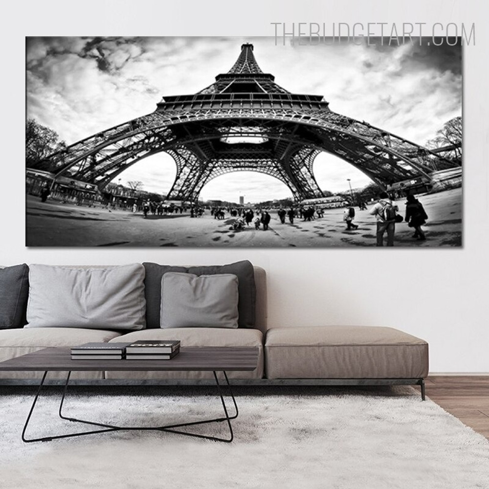 Eiffel Tower XI Landscape Modern Painting Picture Canvas Print for Room Wall Garnish