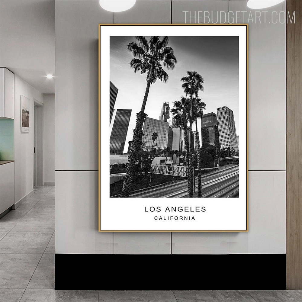 California City Modern Painting Picture Canvas Print for Room Wall Onlay
