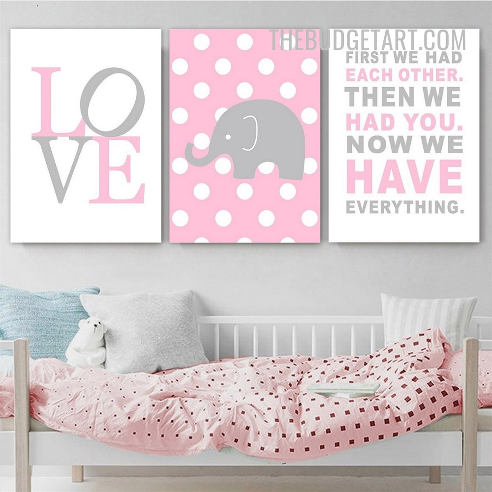 Have Everything Typography Modern Painting Picture Canvas Print for Room Wall Ornamentation