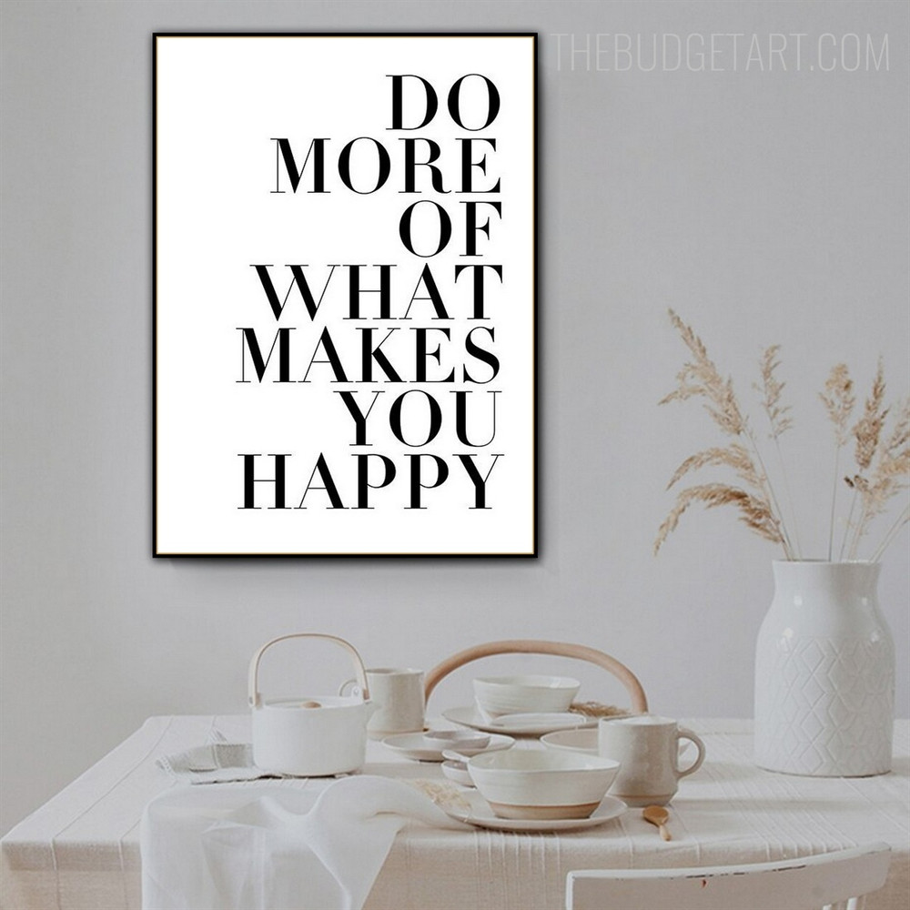 Do More Quote Modern Artwork Image Canvas Print for Room Wall Outfit