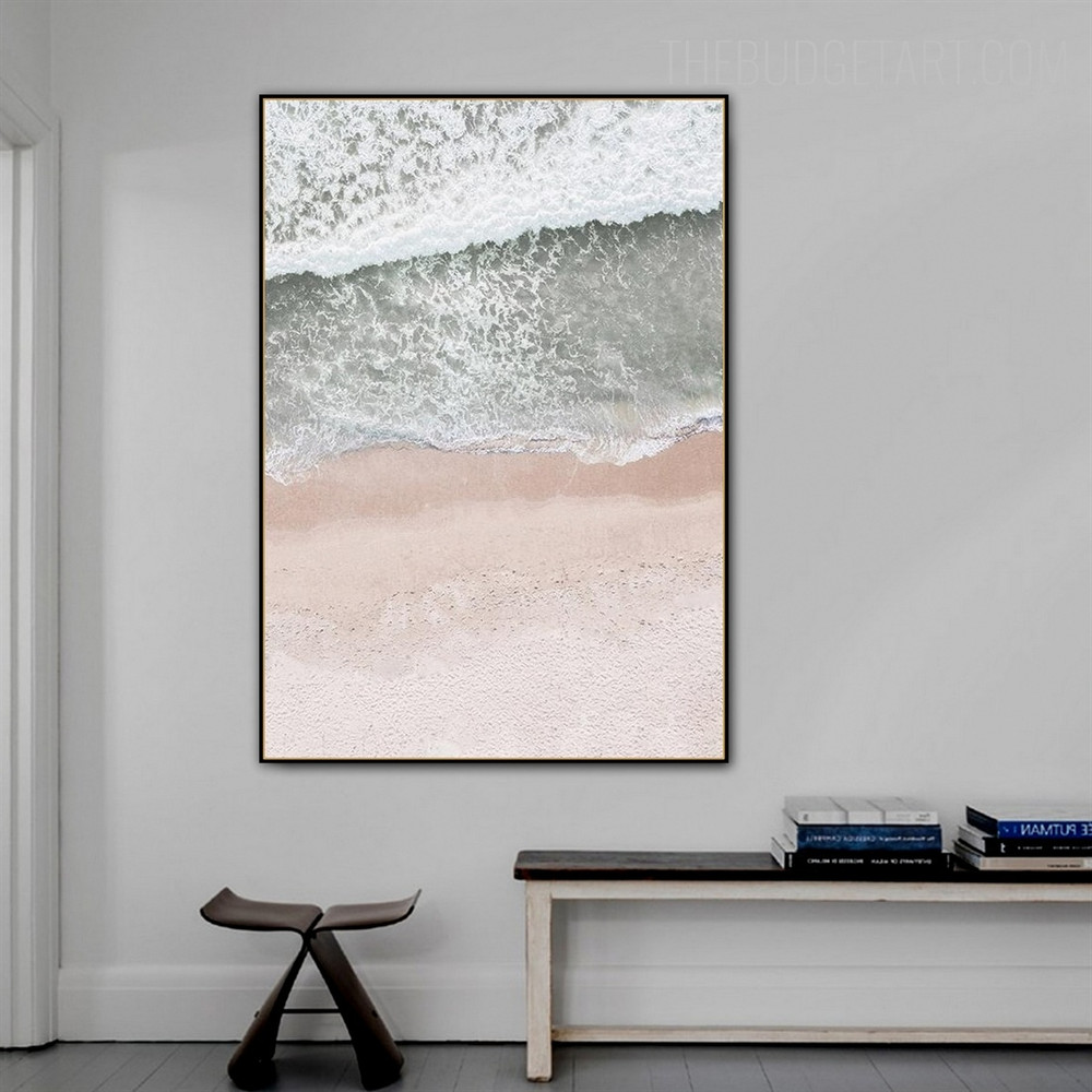 Foam Backwashes Nature Modern Artwork Pic Canvas Print for Room Wall Decoration