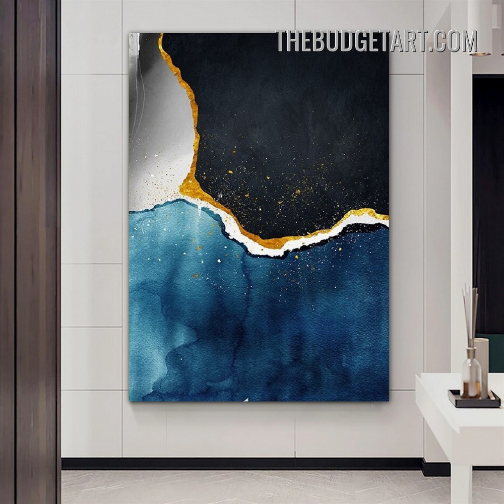 Marble Pattern Abstract Contemporary Painting Picture Canvas Wall Art Print for Room Assortment