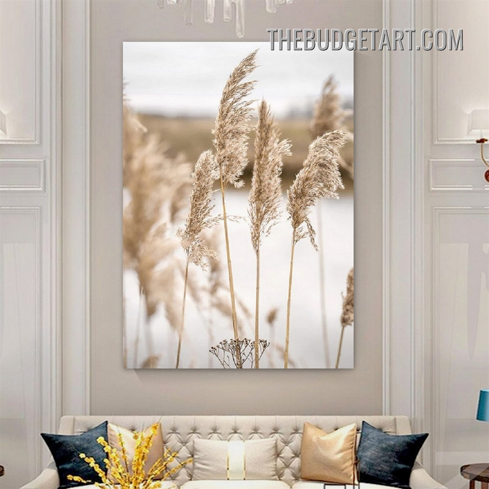 Wheat Field Landscape Vintage Painting Picture Canvas Art Print for Room Wall Garniture