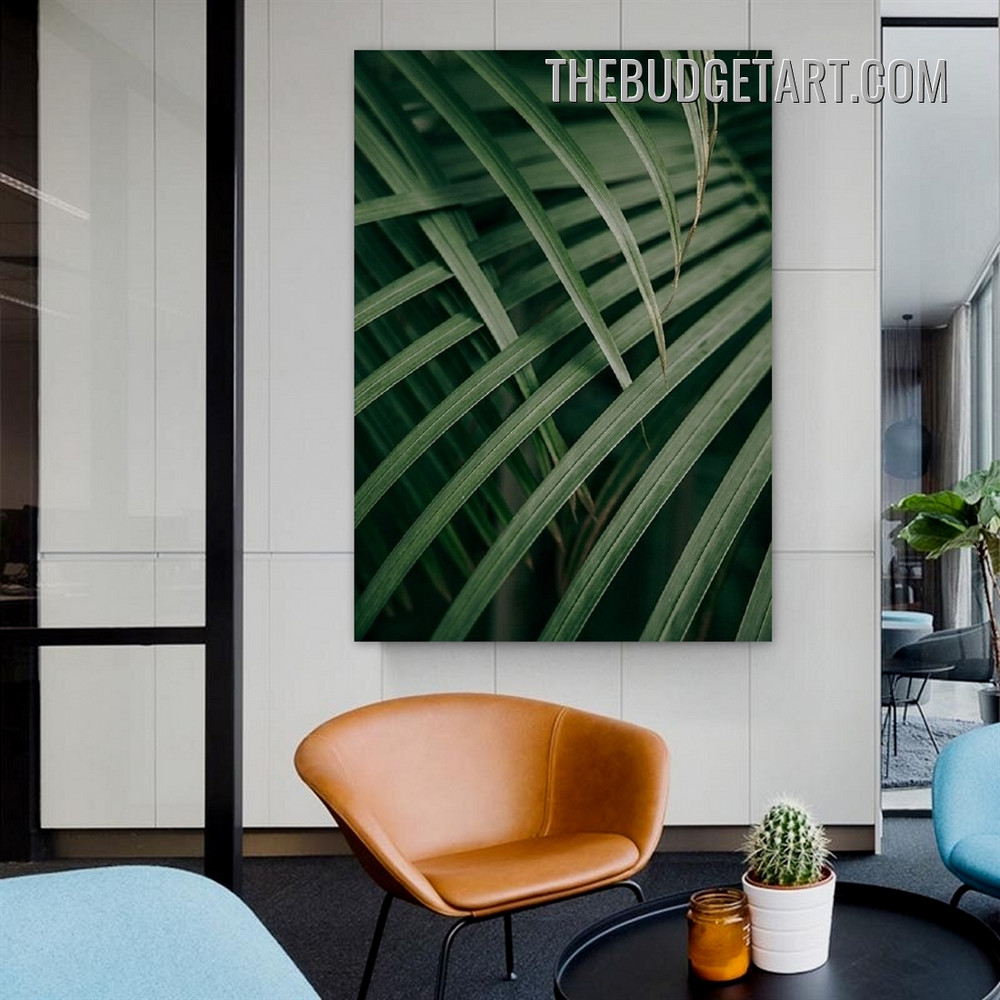 Tropical Palm Foliage Botanical Modern Painting Picture Canvas Art Print for Room Wall Molding