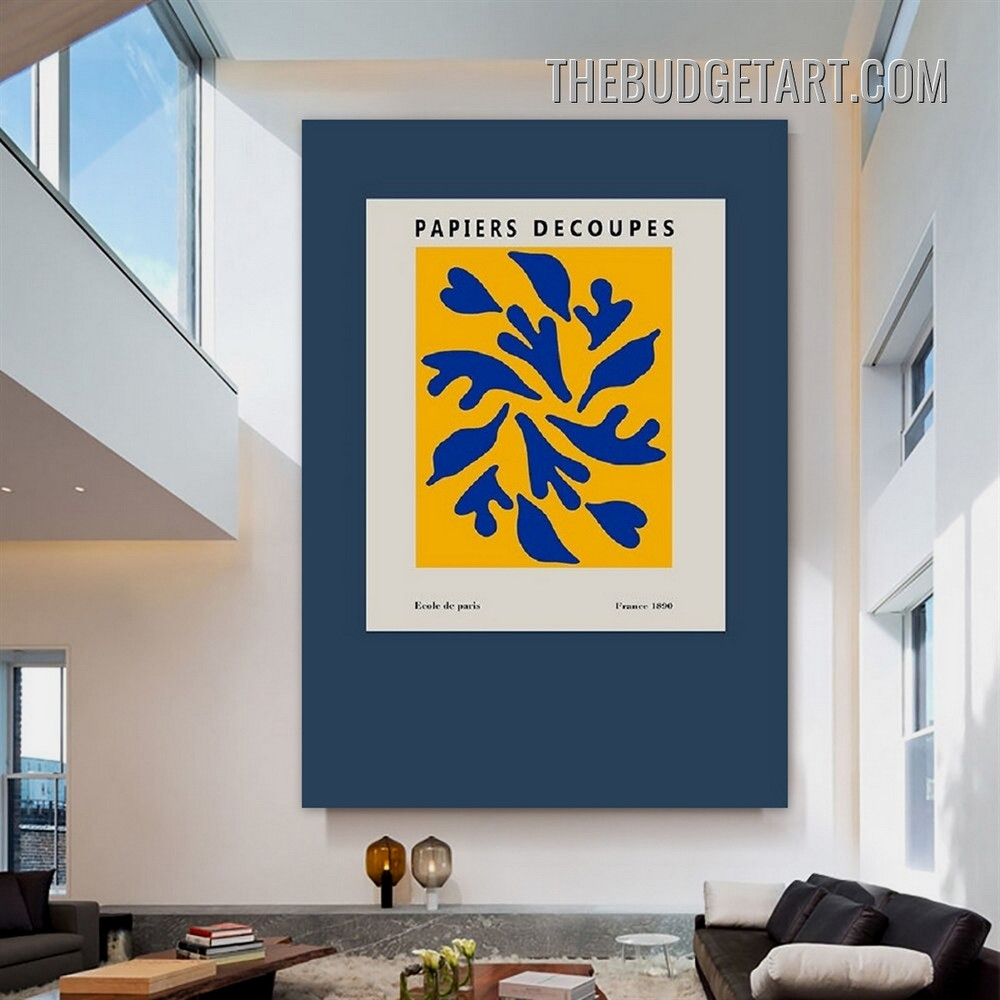 Smear Leaves Modern Painting Picture Abstract Canvas Art Print for Room Wall Outfit