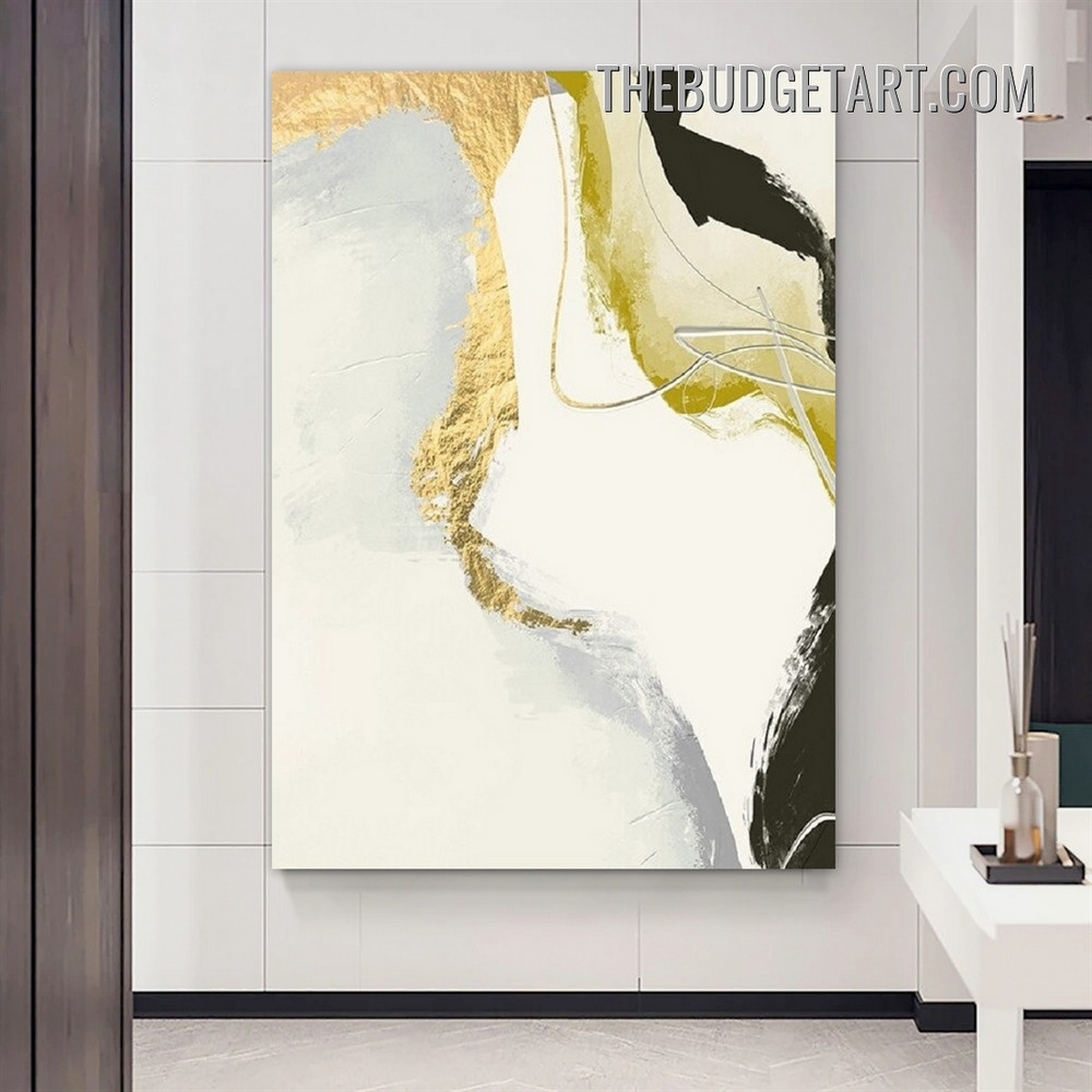 Discoloration Blemish Abstract Modern Painting Picture Canvas Art Print for Room Wall Arrangement