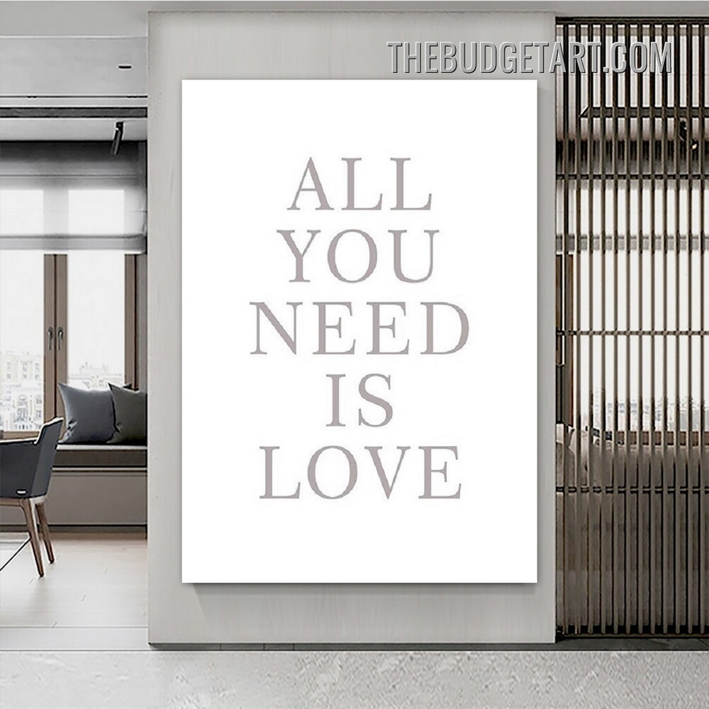 You Need Typography Modern Painting Picture Canvas Art Print for Room Wall Embellishment
