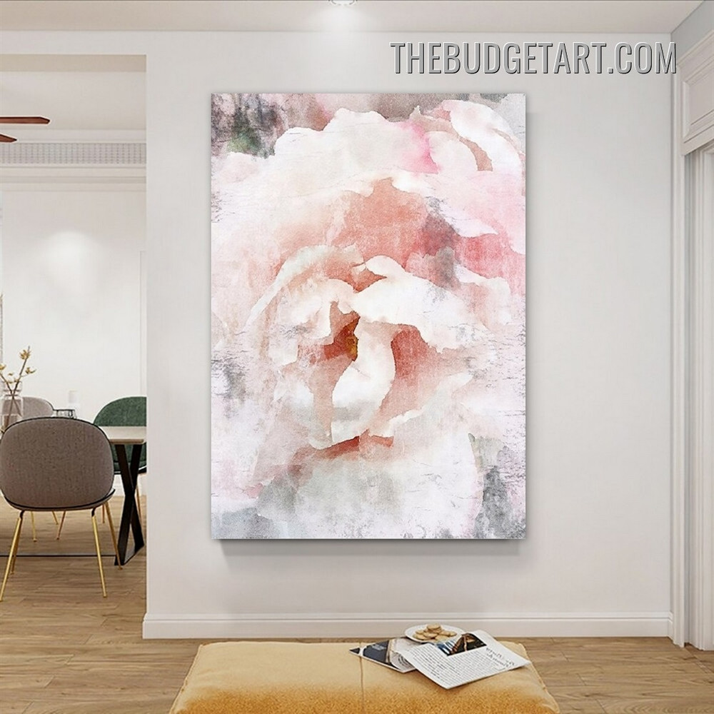 Multicolor Stains Abstract Watercolor Modern Painting Picture Canvas Wall Art Print for Room Finery