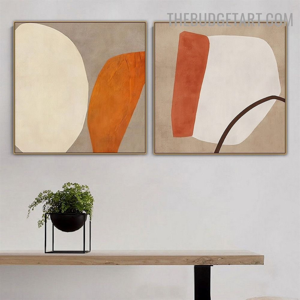 Flexion Line Abstract Minimalist Modern Painting Pic Canvas Print for Room Wall Equipment