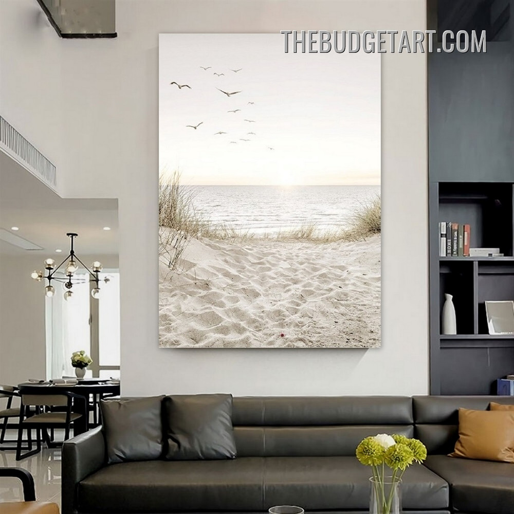 Flying Birds Landscape Scandinavian Painting Picture Canvas Wall Art Print For Room Garniture 