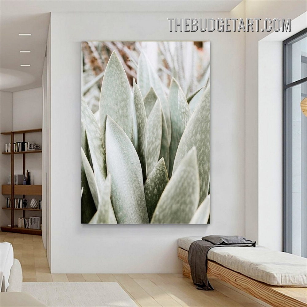 Aloe Vera Botanical Scandinavian Paining Picture Canvas Wall Art Print forr Room Finery